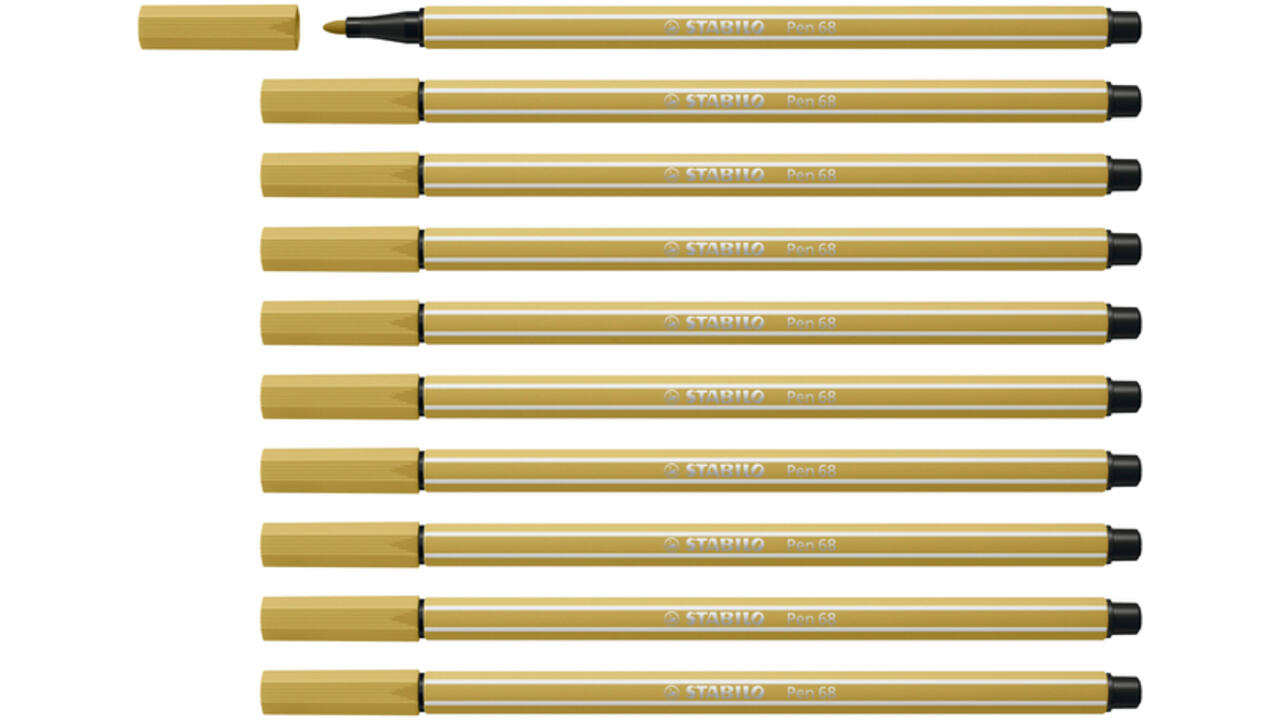 Viltstift STABILO Pen 68/66 medium khaki