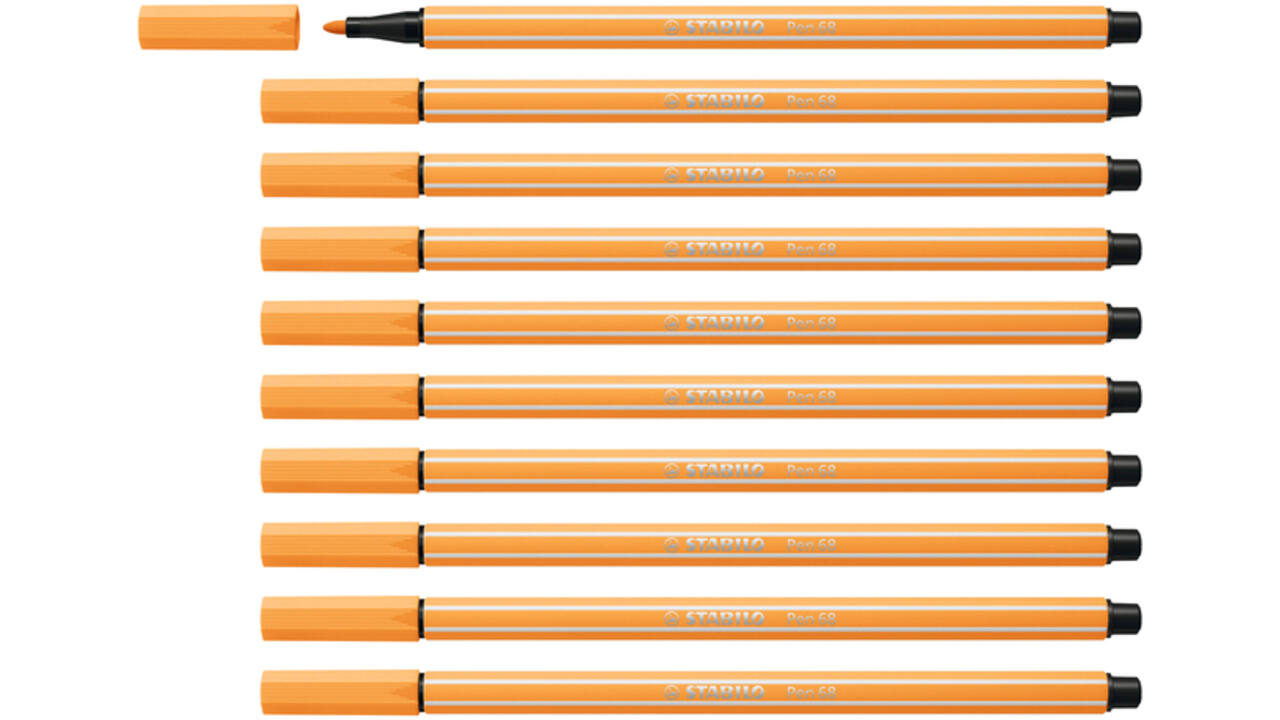 Viltstift STABILO Pen 68/85 medium papaja
