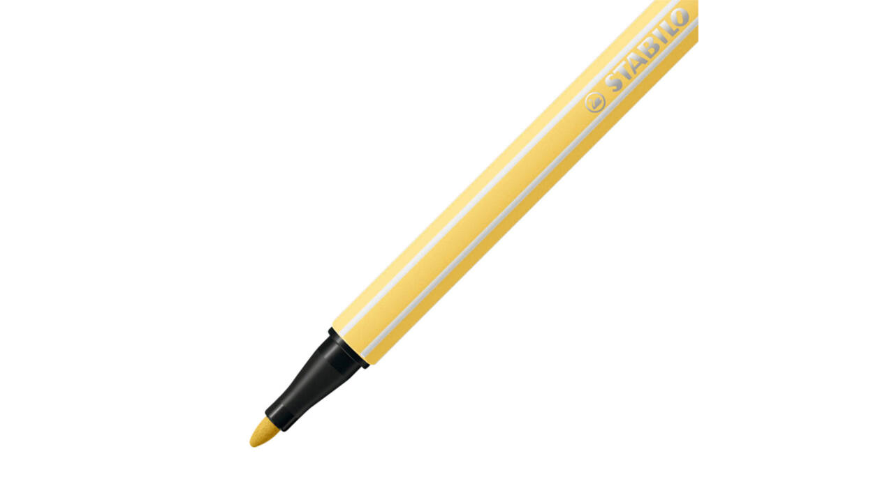 Viltstift STABILO Pen 68/23 medium lichtgeel