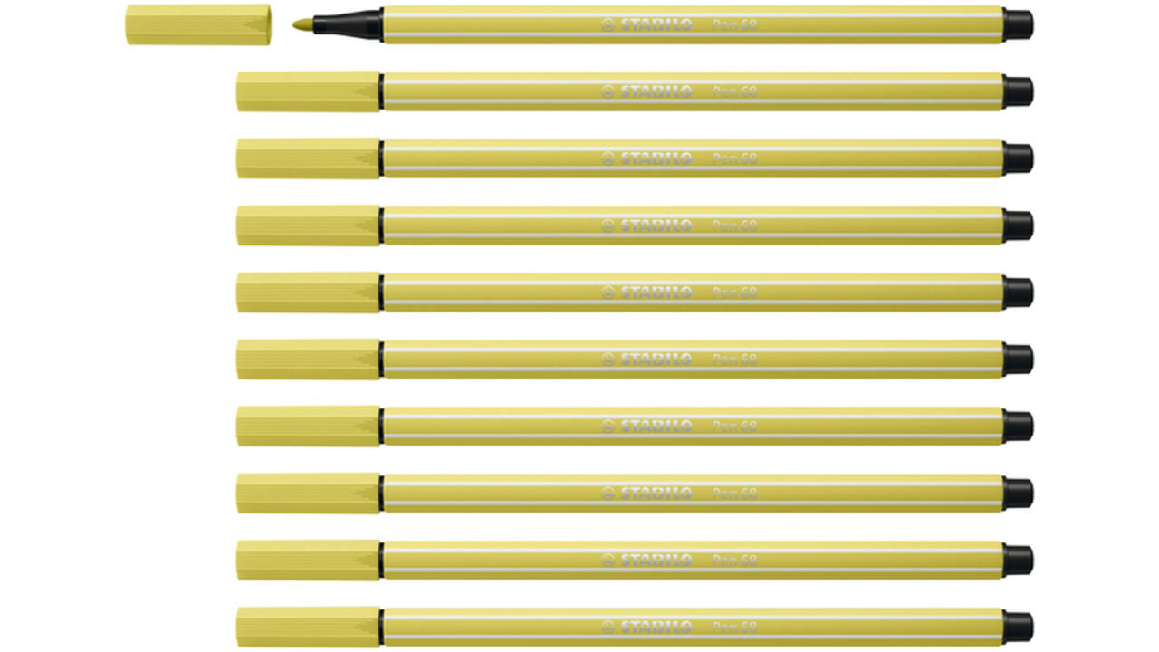 Viltstift STABILO Pen 68/67 medium mosterd
