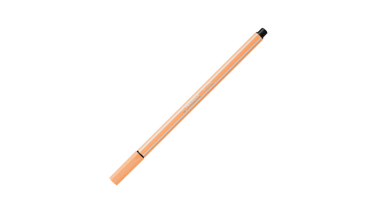 Viltstift STABILO Pen 68/25 medium pastel oranje