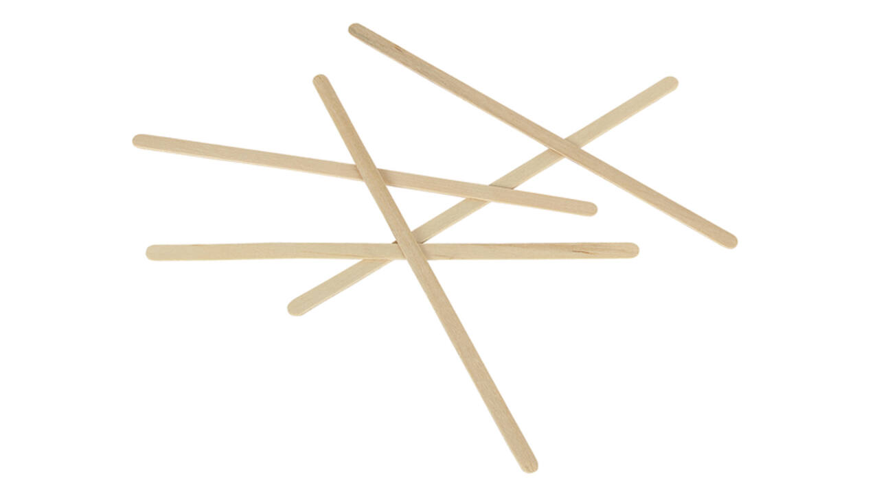 Roerstaafje IEZZY 140mm hout 1000 stuks