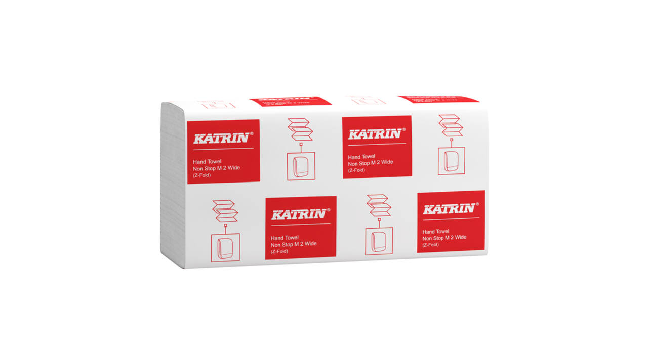 Handdoek Katrin z-vouw 2-laags 240x240mm 25x160 vel wit 61570