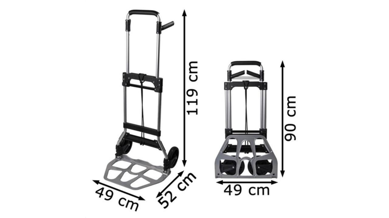 Steekwagen Pavo opvouwbaar aluminium 120kg