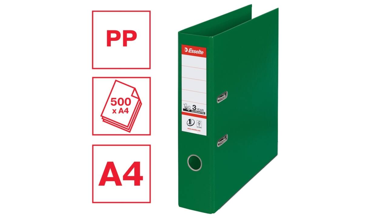 Ordner Esselte Vivida No.1 multipack 75mm A4 5 stuks groen