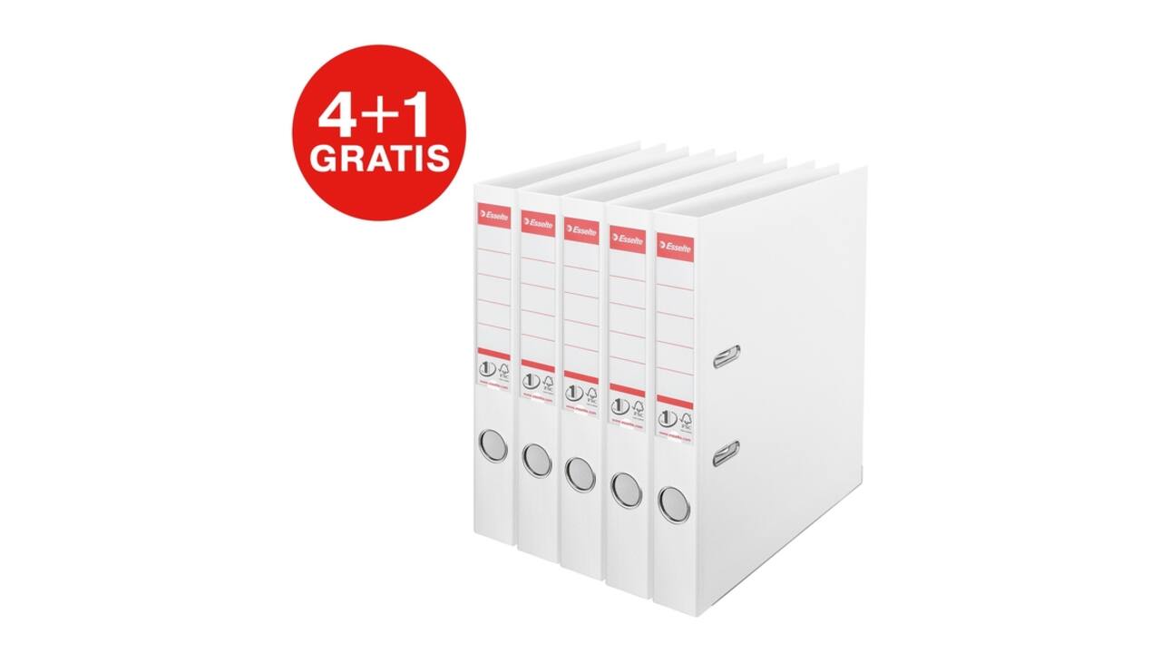 Ordner Esselte No 1 Power PP 50mm wit 5 stuks