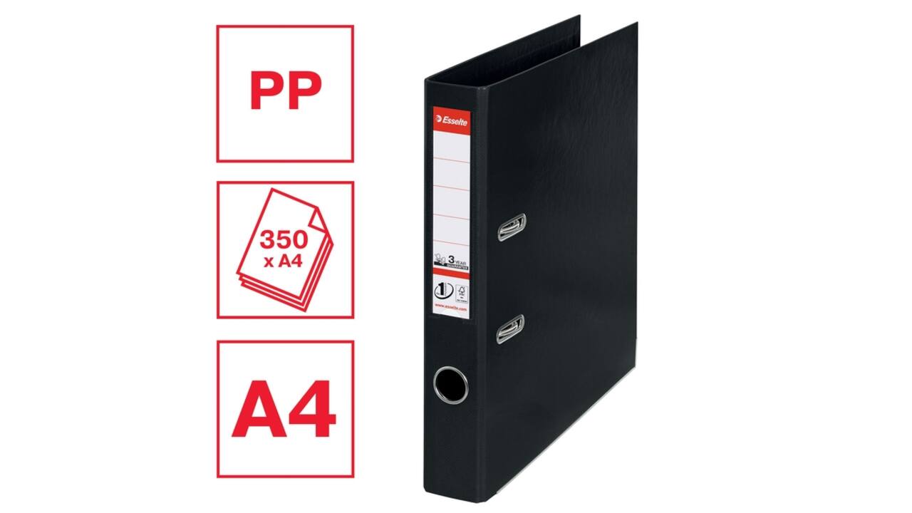 Ordner Esselte Vivida No.1 multipack 50mm A4 5 stuks zwart