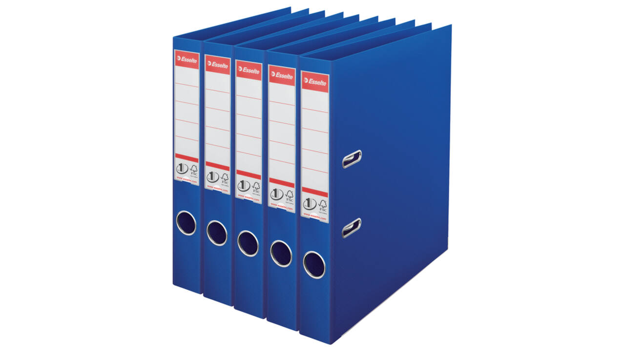 Ordner Esselte No 1 Power PP 50 mm blauw 5 stuks