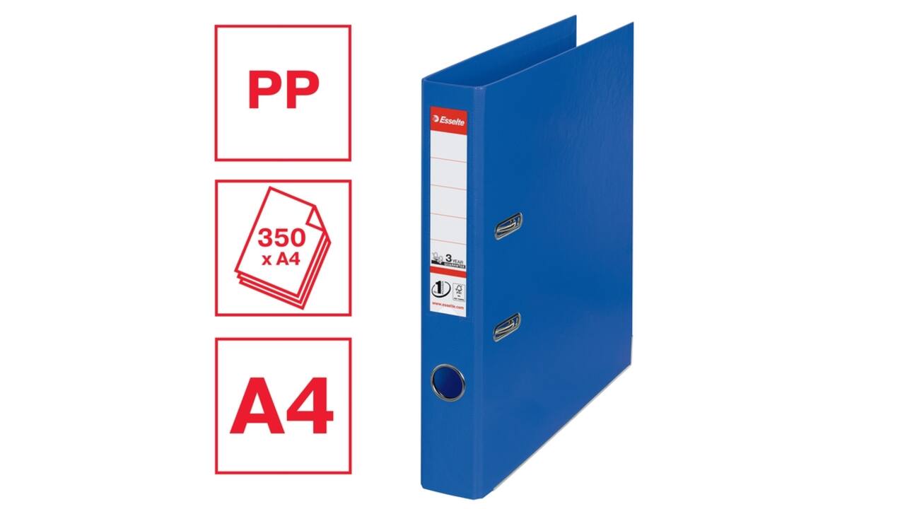 Ordner Esselte No 1 Power PP 50 mm blauw 5 stuks