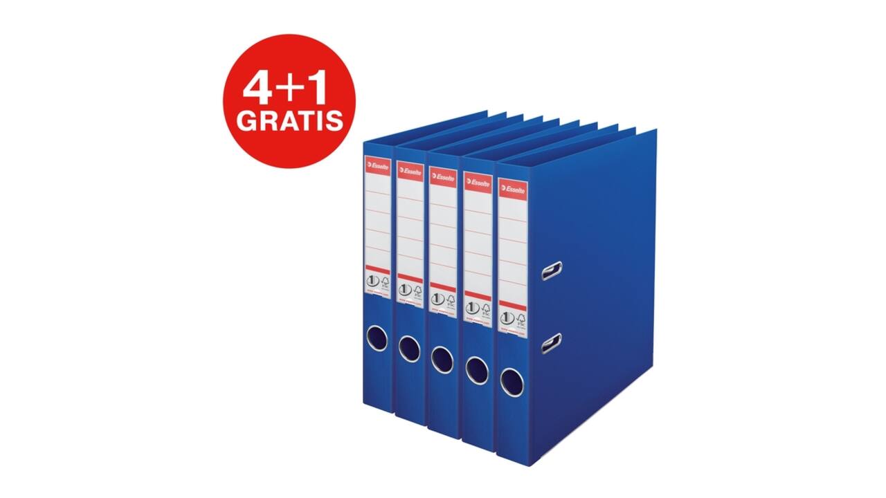 Ordner Esselte No 1 Power PP 50 mm blauw 5 stuks
