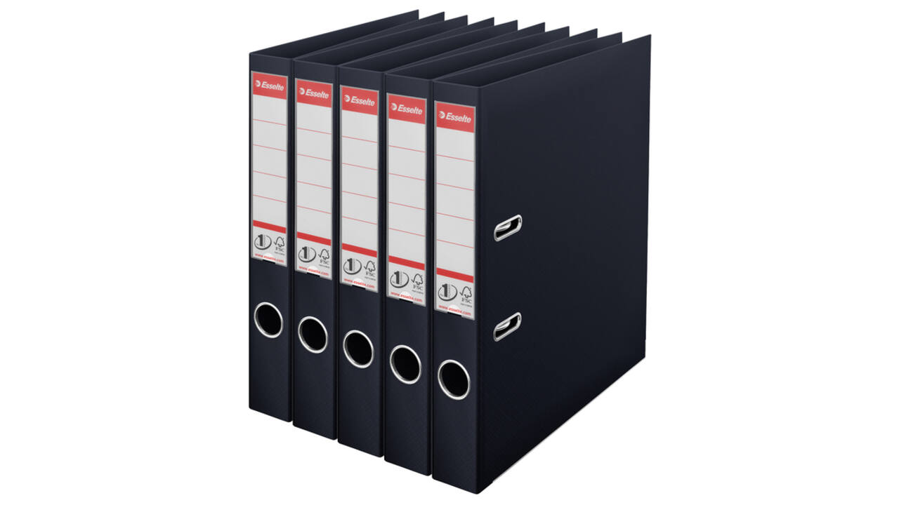 Ordner Esselte Vivida No.1 multipack 50mm A4 5 stuks zwart