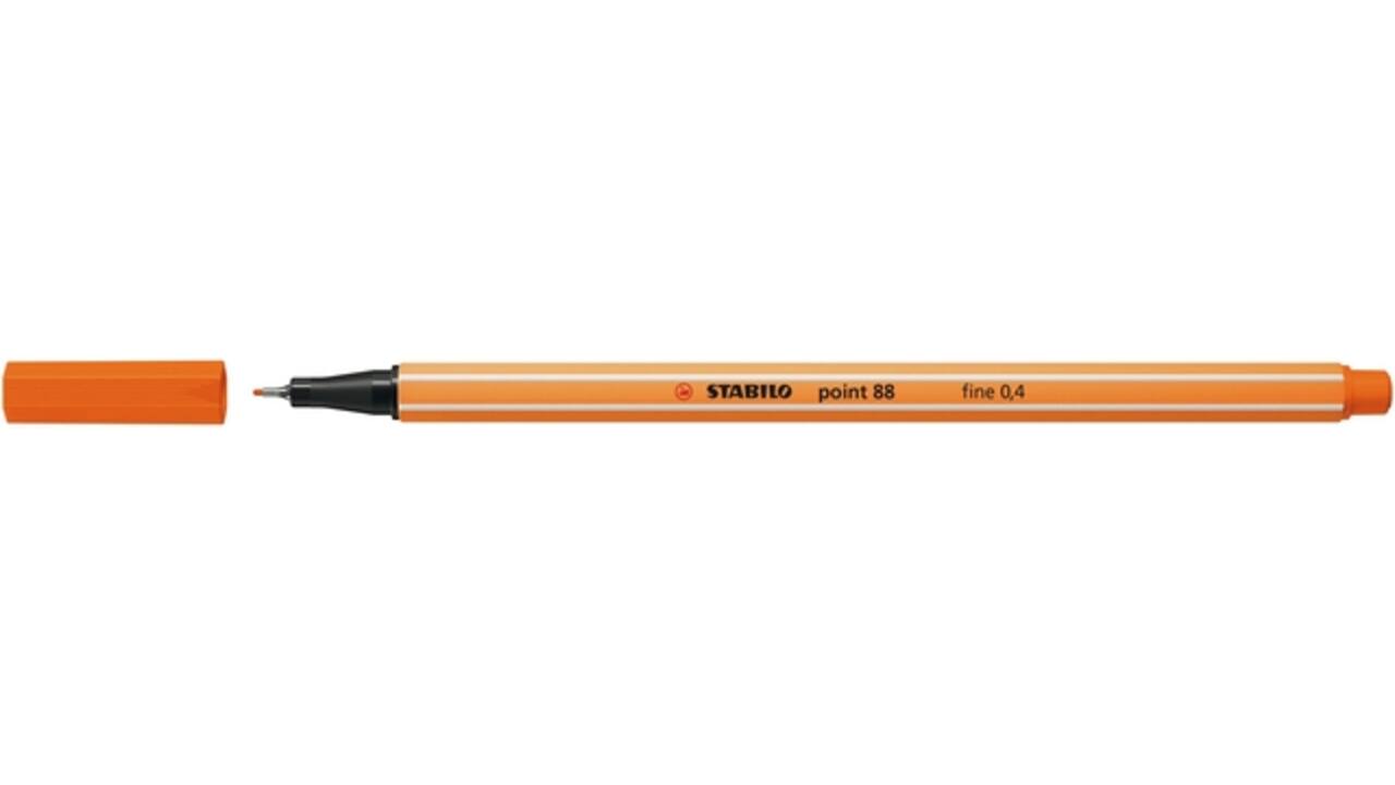 Fineliner STABILO point 88/30 fijn bleek vermiljoen