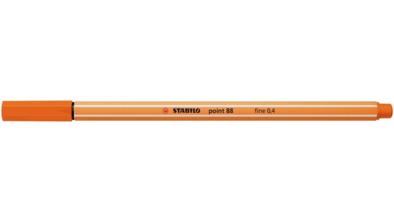 Fineliner STABILO point 88/30 fijn bleek vermiljoen