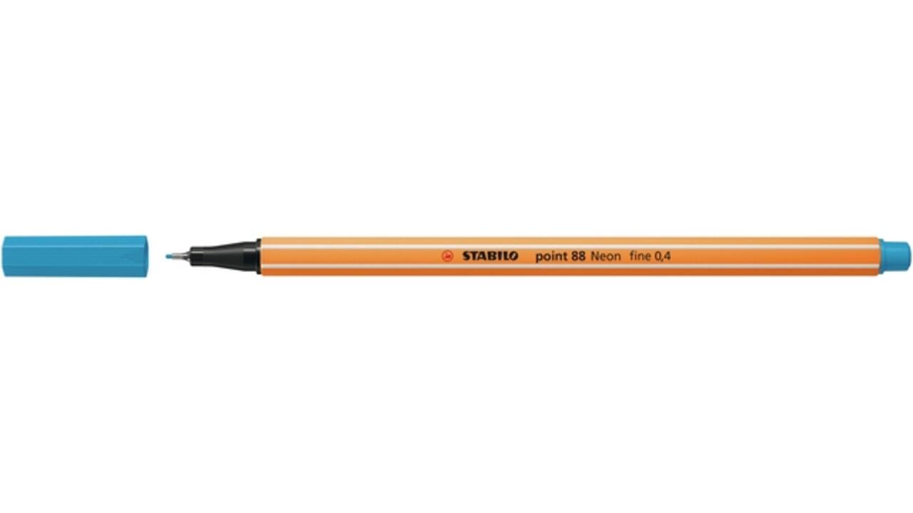 Fineliner STABILO point 88/031 fijn neon blauw