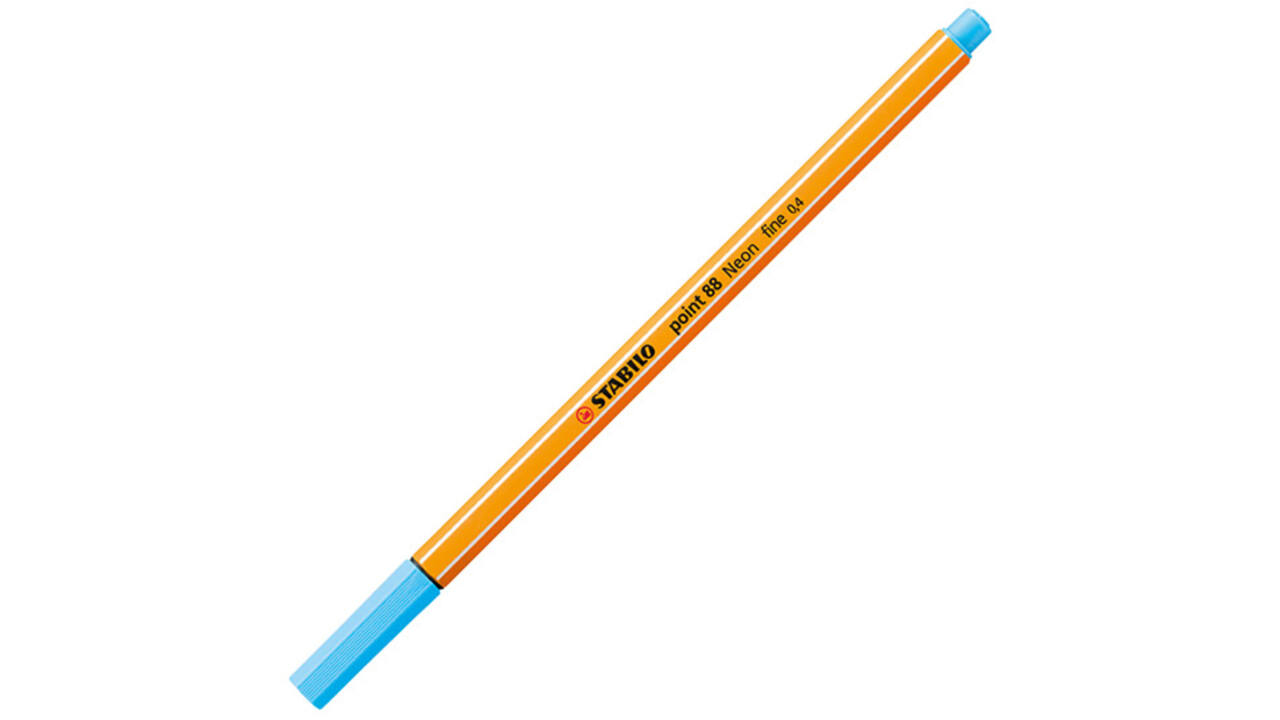 Fineliner STABILO point 88/031 fijn neon blauw