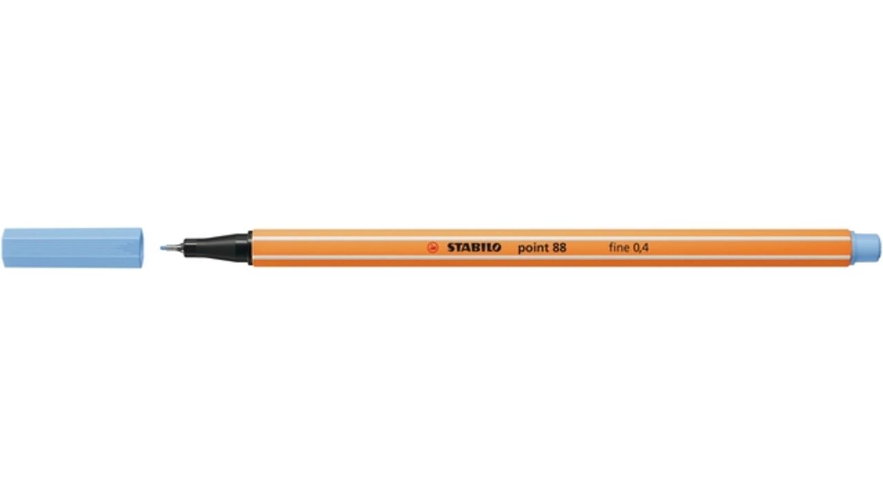 Fineliner STABILO point 88/11 fijn ijsblauw