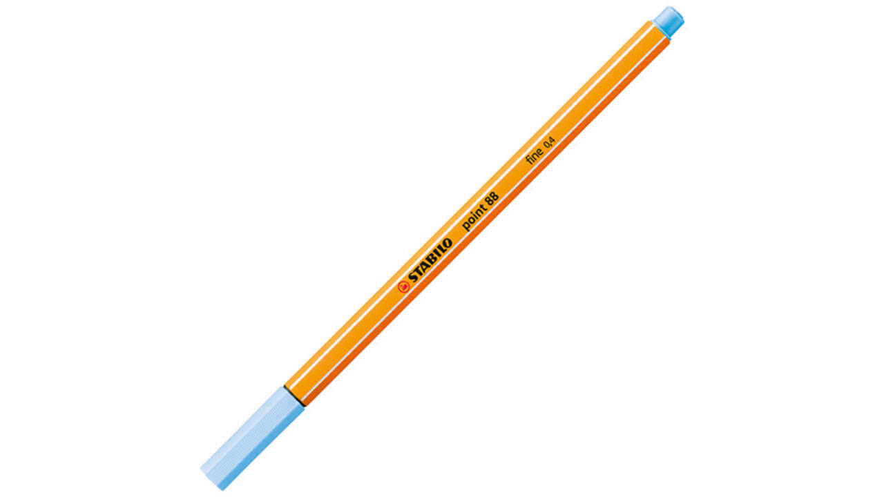 Fineliner STABILO point 88/11 fijn ijsblauw