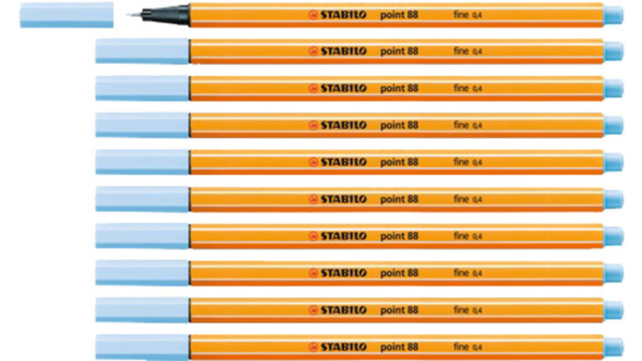 Fineliner STABILO point 88/11 fijn ijsblauw