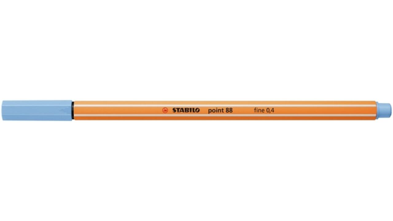 Fineliner STABILO point 88/11 fijn ijsblauw