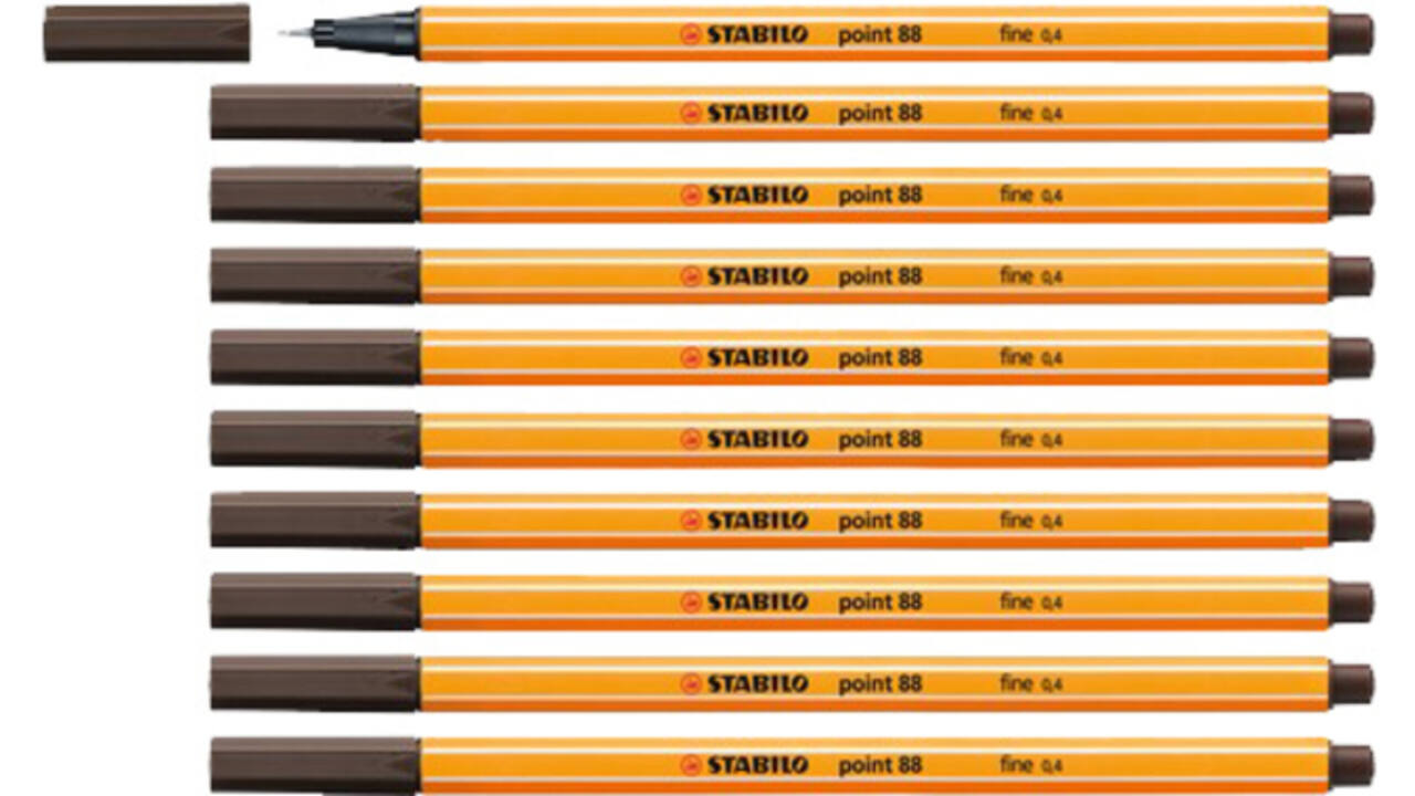 Fineliner STABILO point 88/65 fijn amber