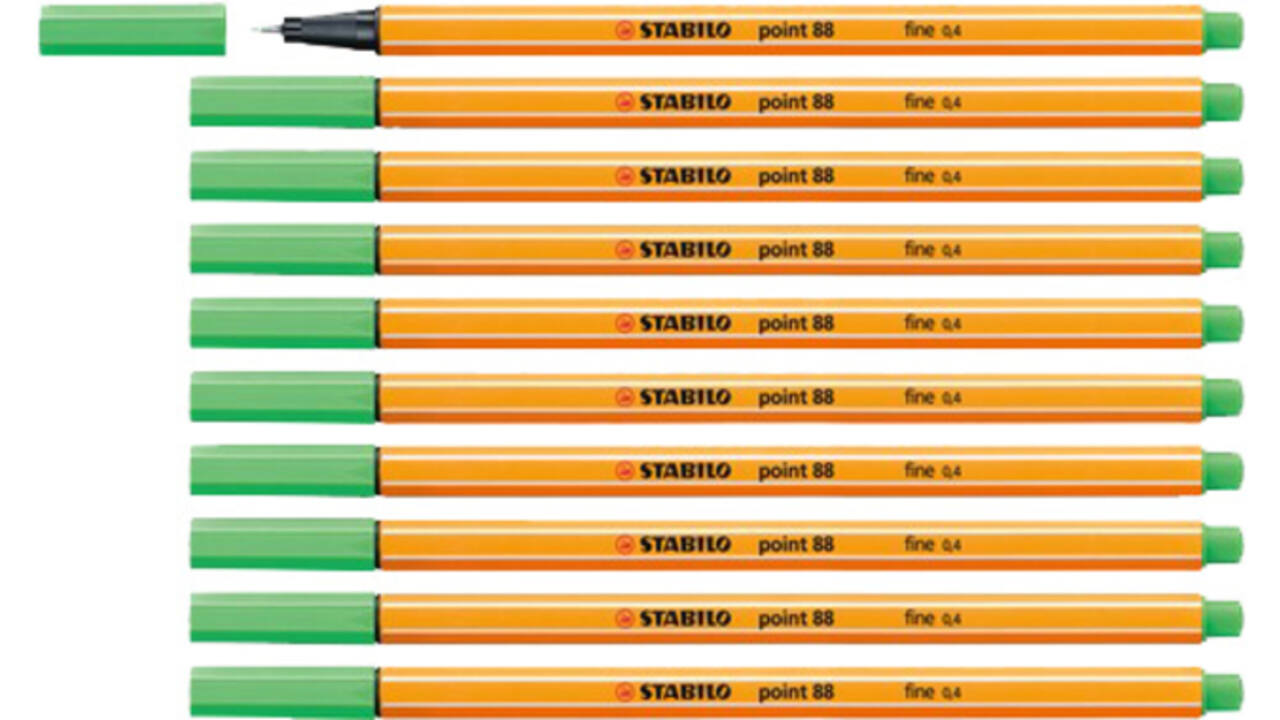 Fineliner STABILO point 88/16 fijn licht smaragdgroen