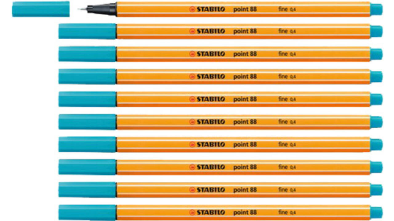 Fineliner STABILO point 88/31 fijn lichtblauw