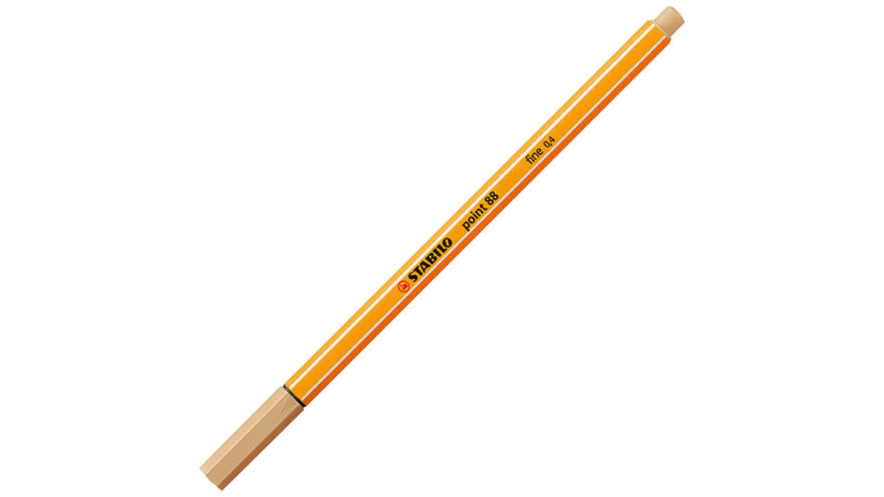 Fineliner STABILO point 88/88 fijn licht oker