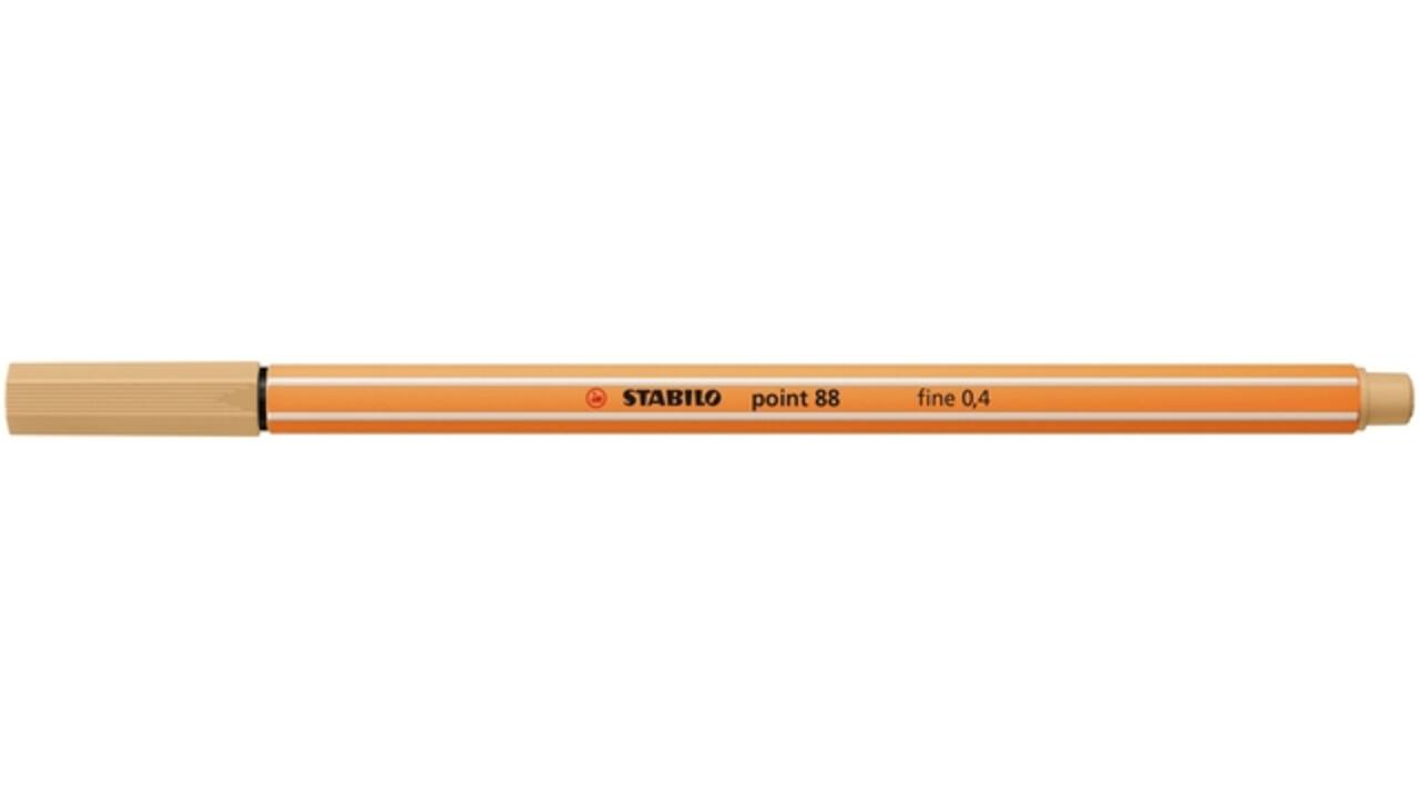 Fineliner STABILO point 88/88 fijn licht oker
