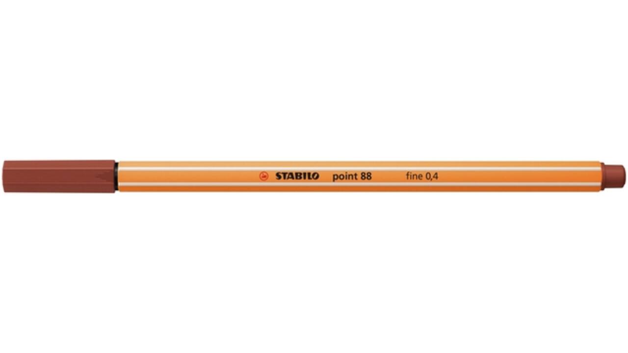 Fineliner STABILO point 88/75 fijn sienna