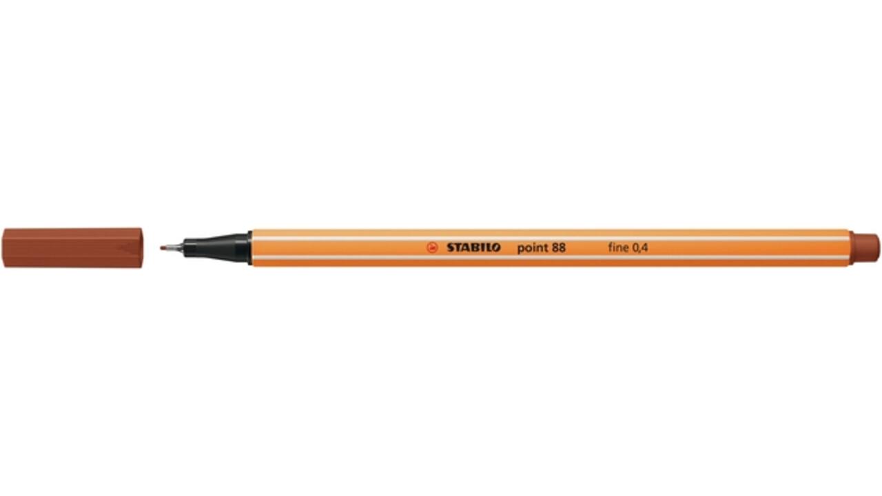 Fineliner STABILO point 88/38 fijn krijtrood
