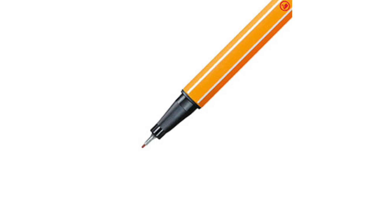 Fineliner STABILO point 88/38 fijn krijtrood
