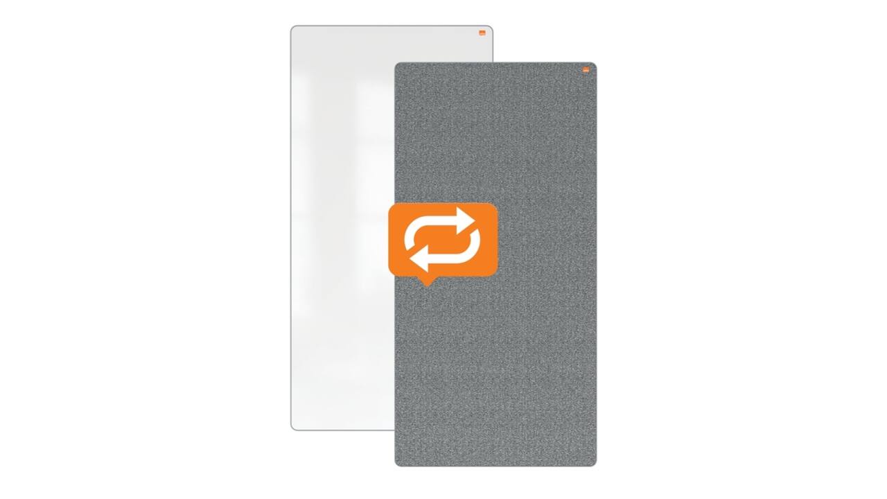 Draagbaar whiteboard en memobord Nobo Move & Meet 1800x900mm