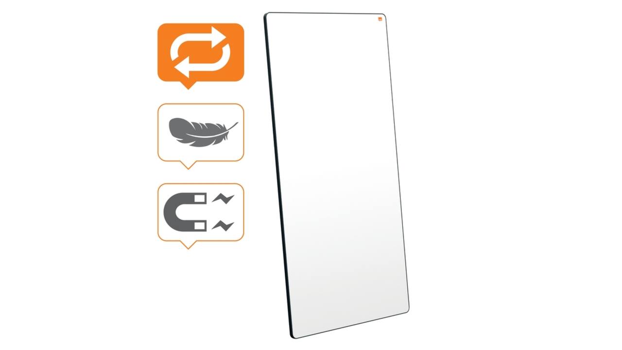 Draagbaar whiteboard Nobo Move & Meet 90x180cm