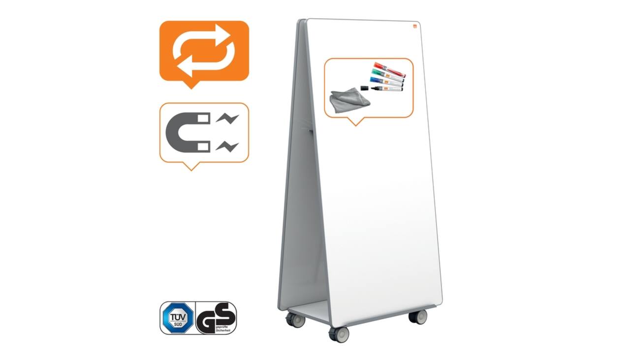 Whiteboard systeem Nobo Move & Meet 90x180cm