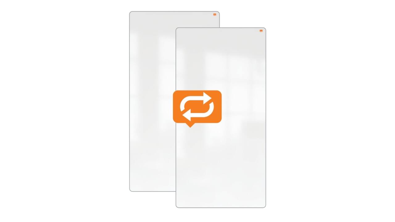 Whiteboard Nobo Move & Meet 90x180cm grijs