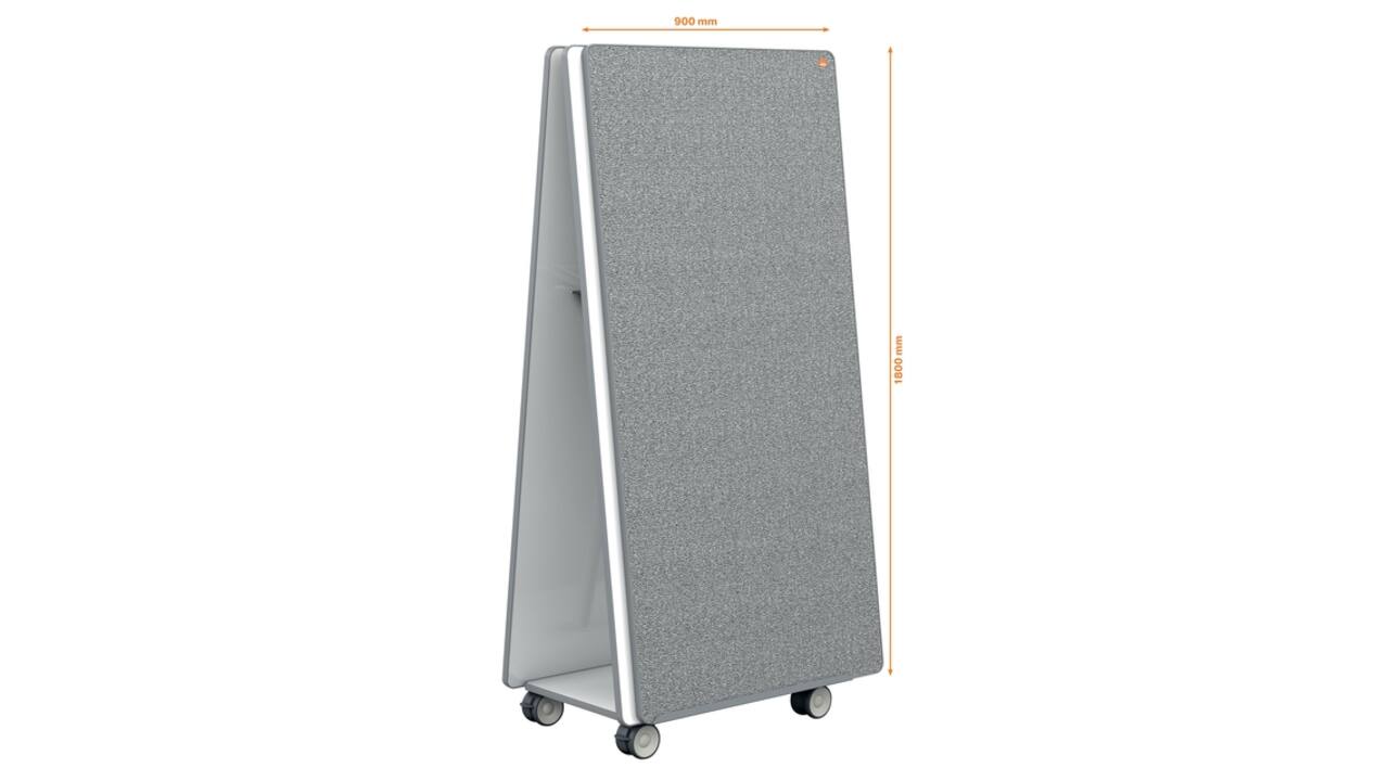 White- en Memobord systeem Nobo Move & Meet 90x180cm