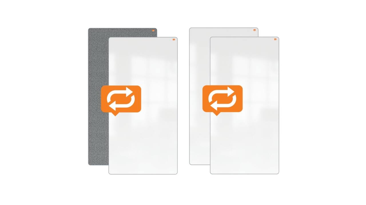 White- en Memobord systeem Nobo Move & Meet 90x180cm