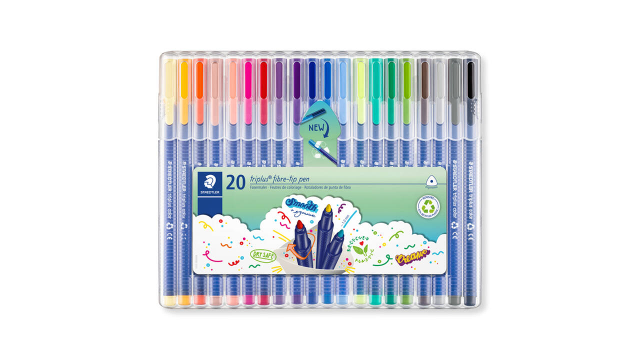 Kleurstift Staedtler 323 Triplus color à 20 kleuren