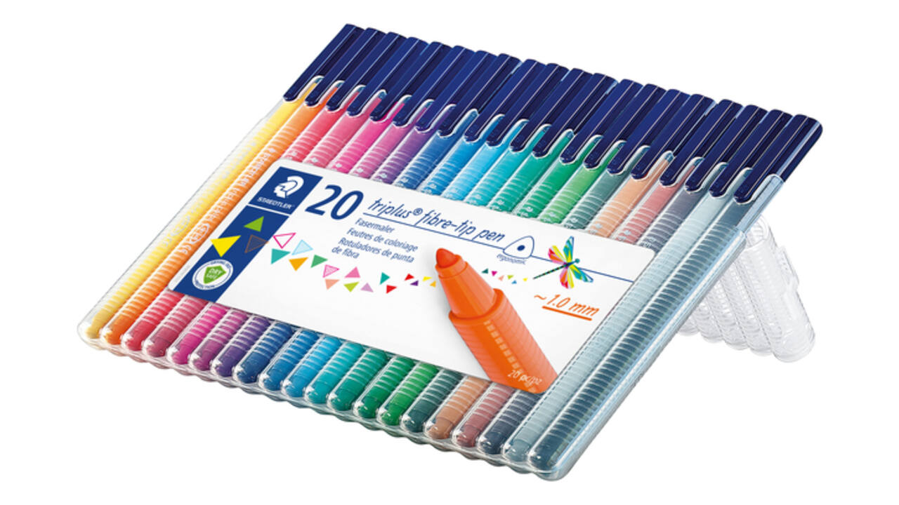 Kleurstift Staedtler 323 Triplus color à 20 kleuren