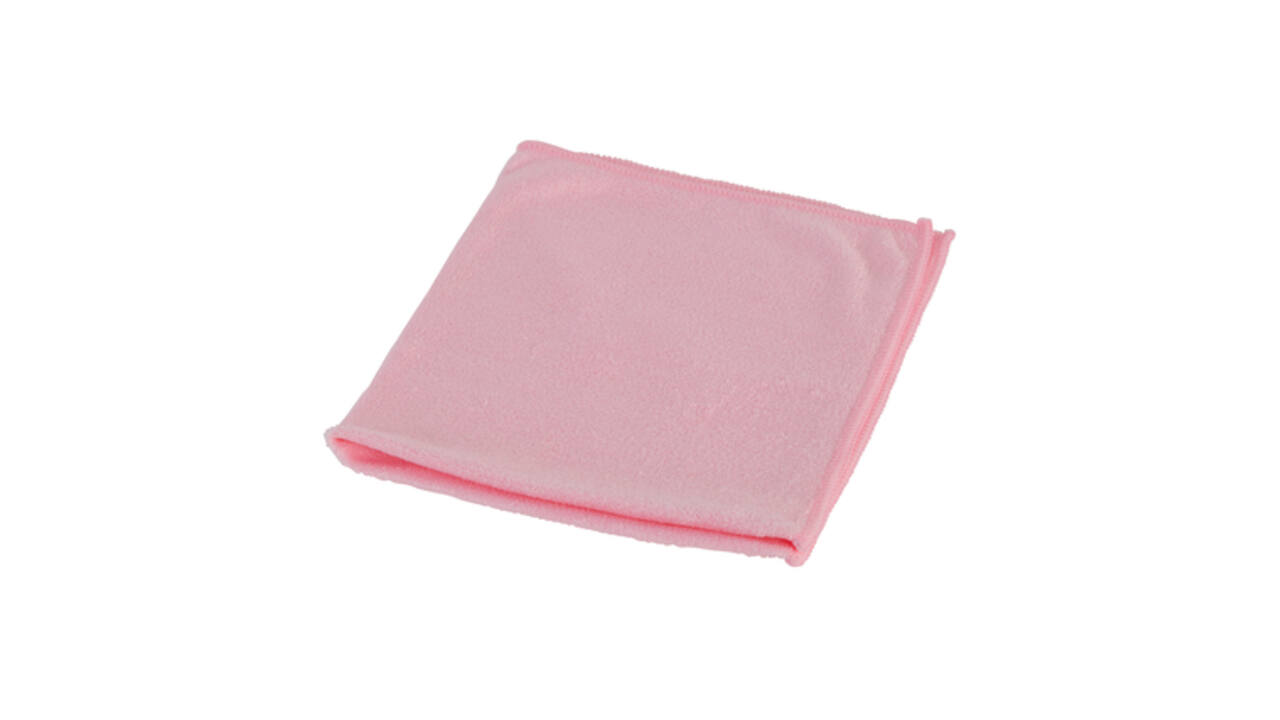 Microvezeldoek Cleaninq basic 38x38 cm rood 5 stuks