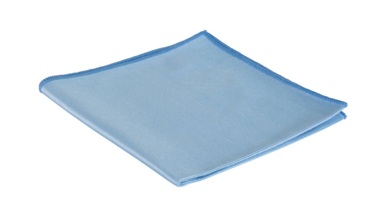 Glasdoek Cleaninq microvezel 40x40cm blauw 3 stuks