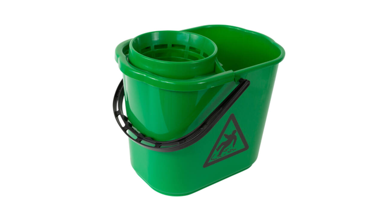 Mopemmer spaans Cleaninq met korf 12L groen