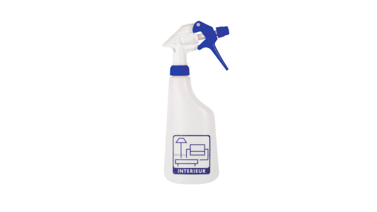 Sprayflacon Cleaninq 600ml leeg met logo interieur