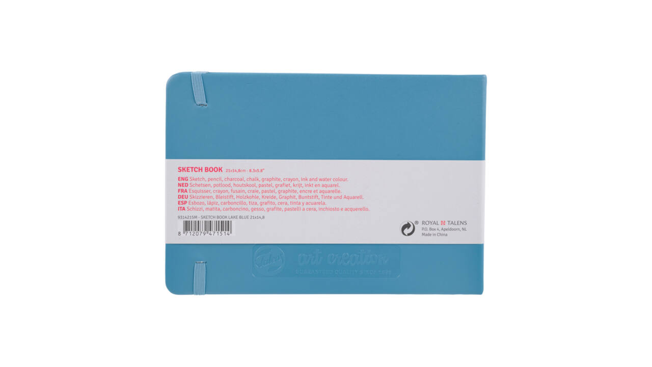 Schetsboek Talens Art Creation 80 witte vellen 140gr 210x150mm blauw