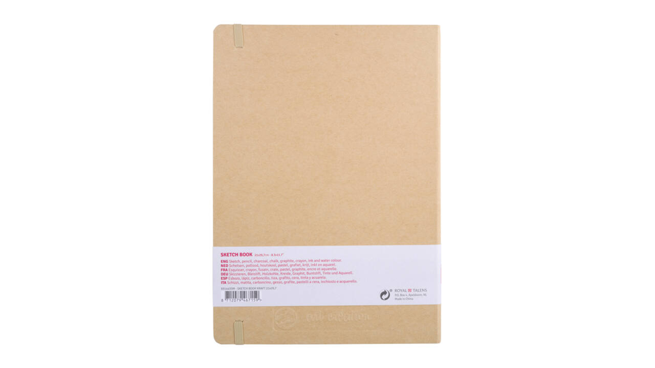 Schetsboek Talens Art Creation 80 witte vellen 140gr 210x300mm kraft