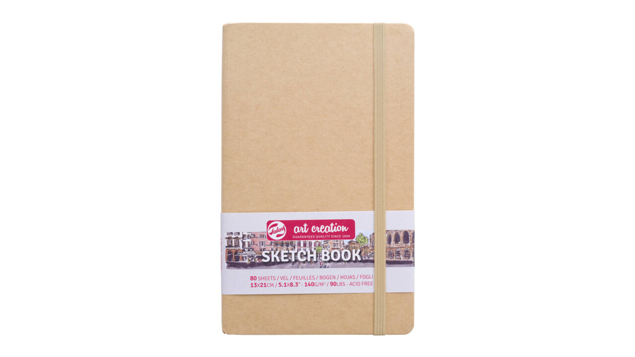 Schetsboek Talens Art Creation 80 witte vellen 140gr 130x210mm kraft