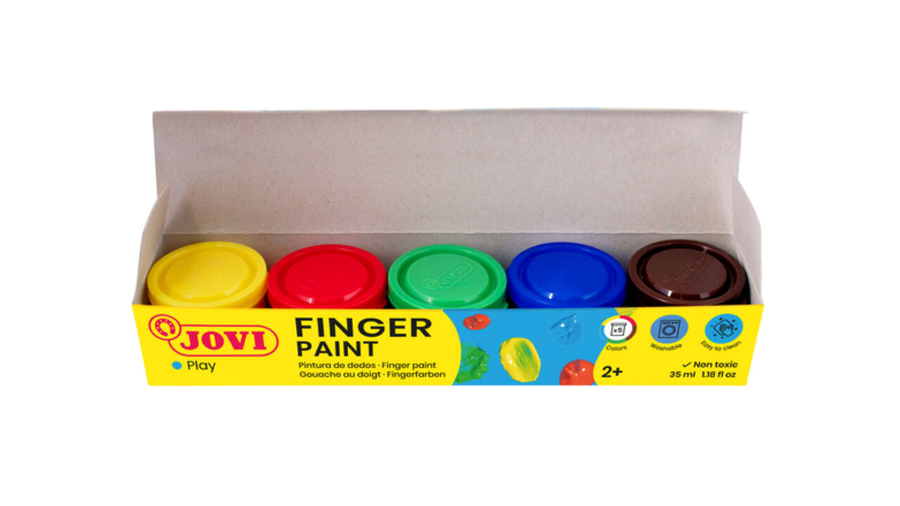Vingerverf Jovi 35ml assorti set à 5 potjes
