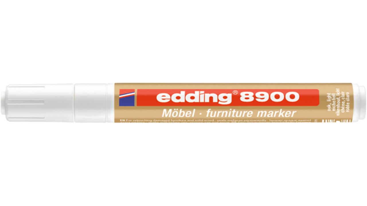 Viltstift edding 8900 meubel rond 1.5-2mm licht eikenhout blister1st