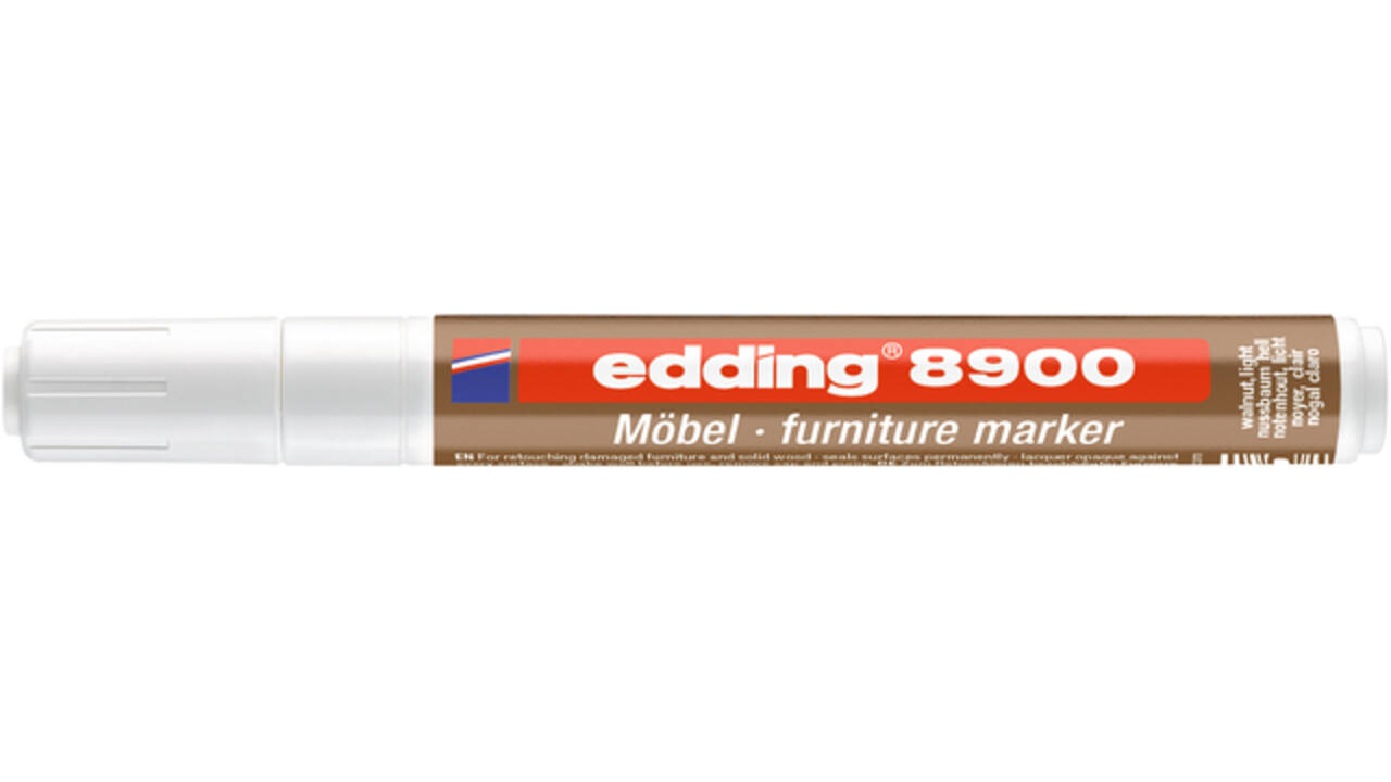 Viltstift edding 8900 meubel rond 1.5-2mm licht notenhout blister 1st