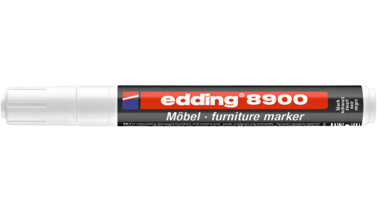 Viltstift edding 8900 meubel rond 1.5-2mm zwart blister à 1 stuk